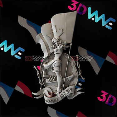 ROYAL CANADIAN NAVY PIN-UP GIRL 3d stl 3DWave